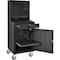 Global Industrial Mobile LCD Computer Cabinet, Black, Unassembled 239115BK - alternate 5